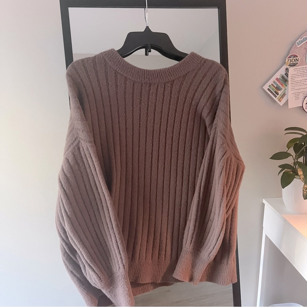 Aerie Buttercream brown oversized sweater